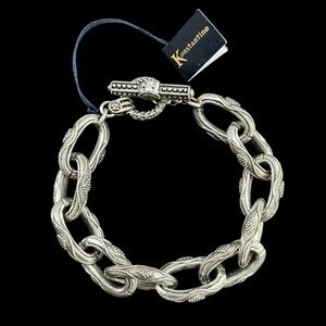 Konstantino Sterling Silver heavy open link bracelet New with tags